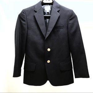 Lands’ End Navy Hopsack Blazer Suit Jacket, size 8